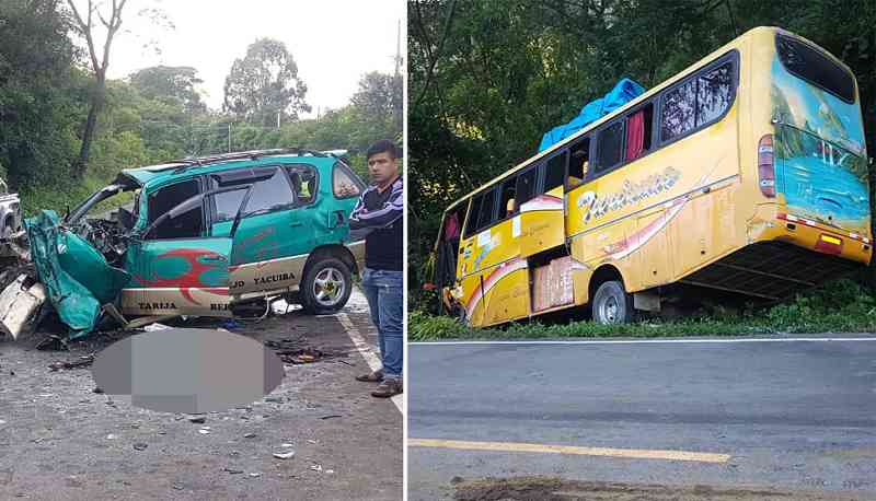 Accidente de tránsito deja seis fallecidos en el camino Tarija-Bermejo