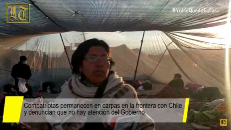 Bolivianos permanecen en carpas en la frontera con Chile; reunión interministerial definirá su situación 