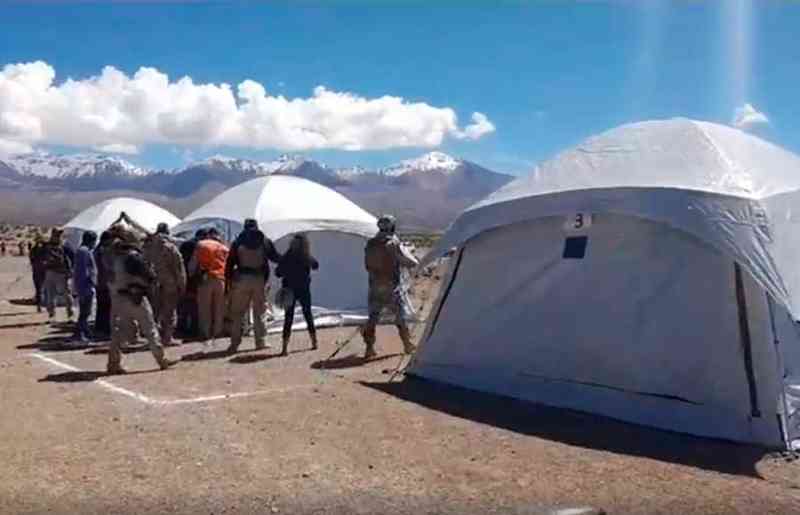 Habilitan campamento en Pisiga para 300 bolivianos que serán repatriados