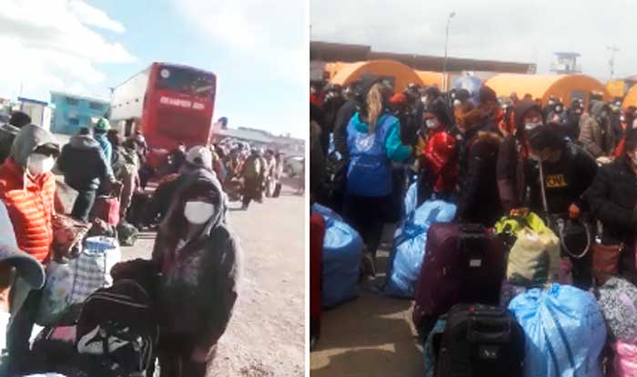 Más de 400 repatriados se van a sus casas tras terminar cuarentena en Pisiga