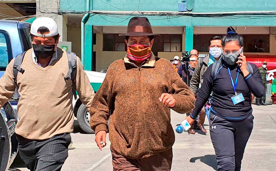 Suspenden declaración del “Tata” Quispe porque quiso hablar en aymara