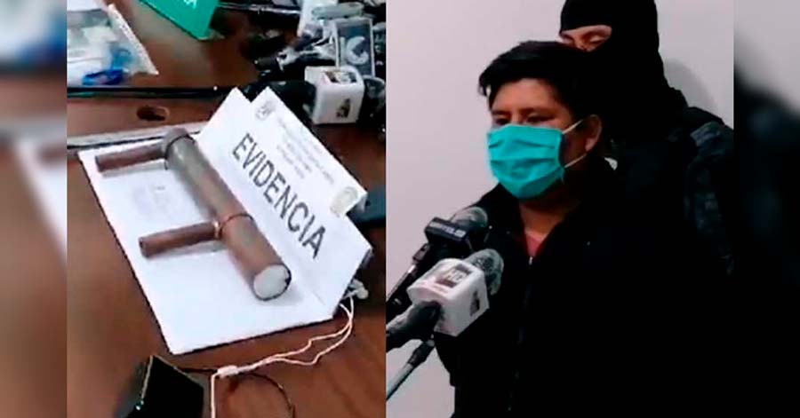 Aprehenden a sujeto que transportaba bazuca artesanal; lo acusan de vínculos con los bloqueos