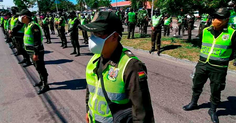 A 2 días de que el jefe de la Policía cruceña diera positivivo a Covid, confirman que el subcomandante también será aislado