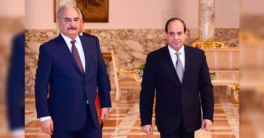 Egipto y Haftar ofrecen una propuesta de paz y alto el fuego para poner fin a la guerra en Libia