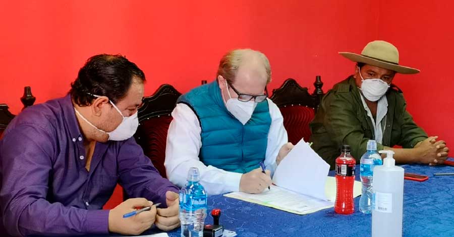 Gobernación firma convenio para llegar con pruebas rápidas y PCR al municipio de Entre Ríos