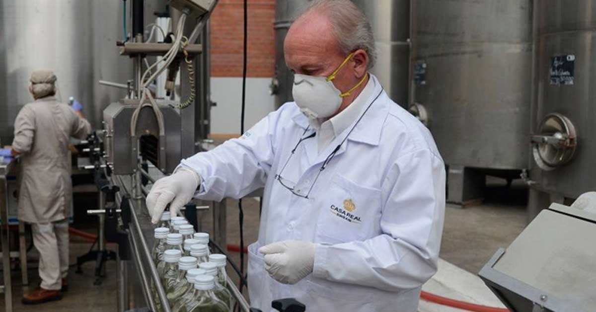 La empresa Casa Real entregará envases con alcohol en gel