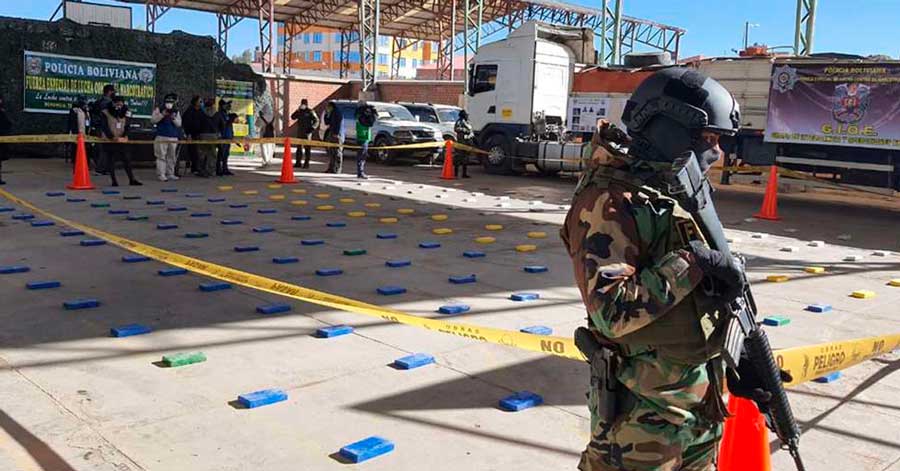 Felcn confisca 209 kilos de cocaína con sello de cártel mexicano