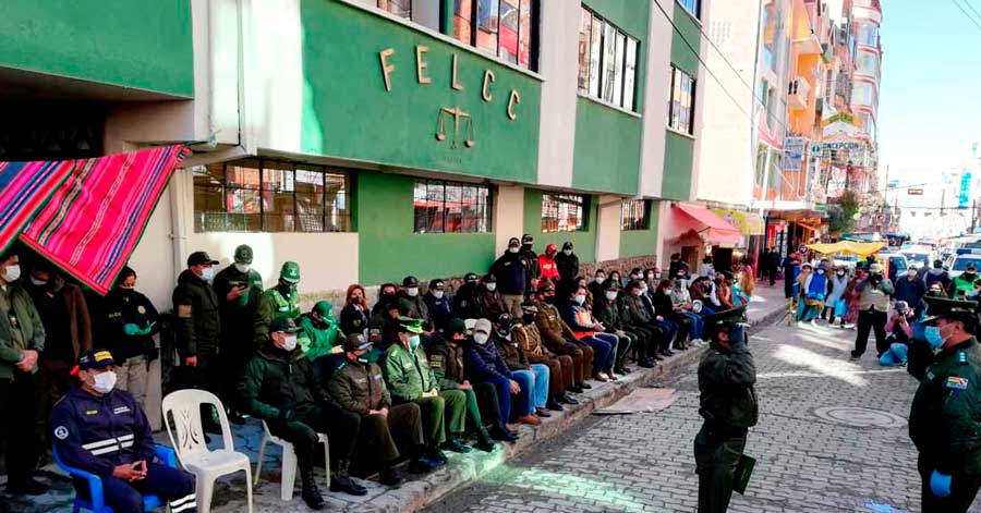 Reinauguran el edificio de la FELCC-El Alto, refaccionado tras quema en conflictos de noviembre