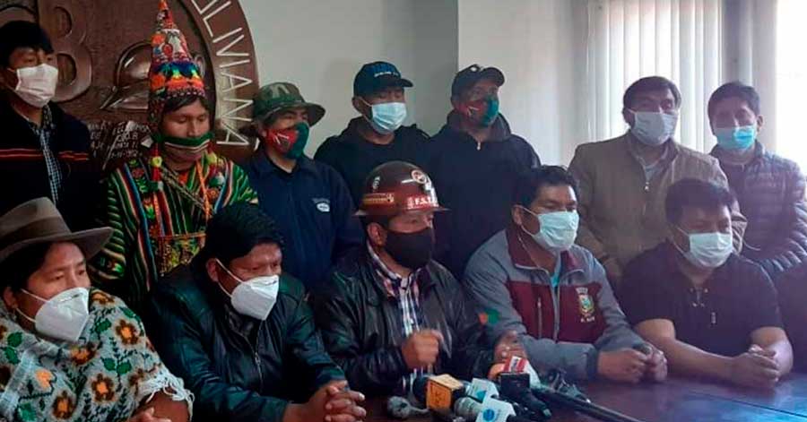 COB, junto a organizaciones alteñas, insiste en que elecciones sean el 6 de septiembre