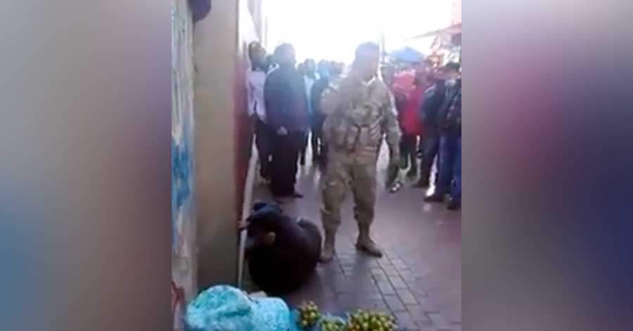 Militar da una paliza a un ladrón en El Alto y el video se viraliza en redes sociales