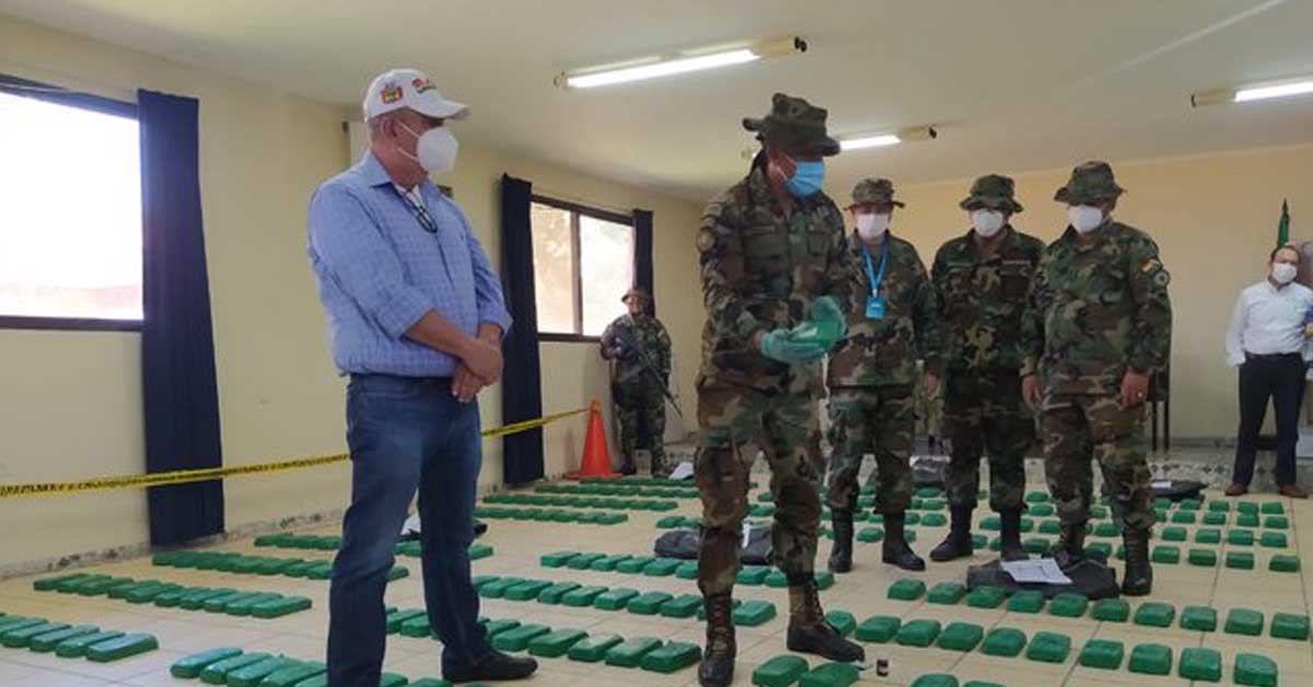 Encuentran más de 329 kilogramos de droga en Beni