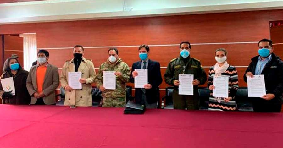Policía y FFAA firman convenio con el TSE para dar seguridad en las elecciones
