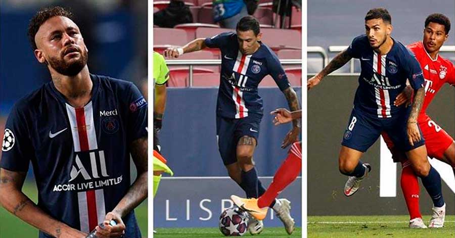 Neymar, Di María y Paredes son los positivos del PSG 