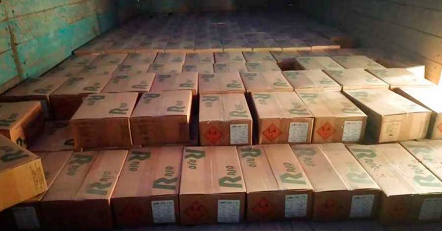 En control rutinario detienen camión con 61.000 cartuchos de munición