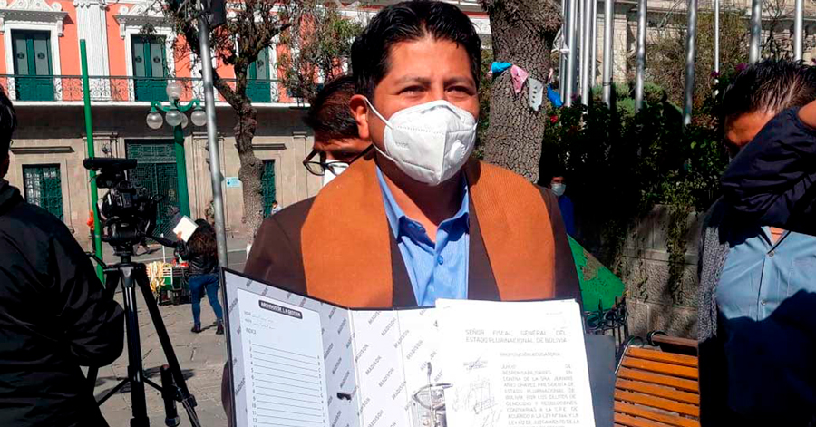 FPV denuncia a Añez para juicio de responsabilidades debido a la cuarentena total