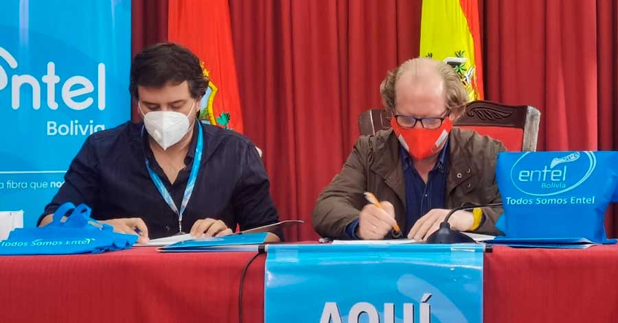 Gobernación firma convenio con Entel para beneficiar con mejor comunicación a los Centros de Primera Infancia 