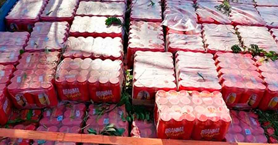 Decomisan 19.200 unidades de cerveza Brahma de contrabando