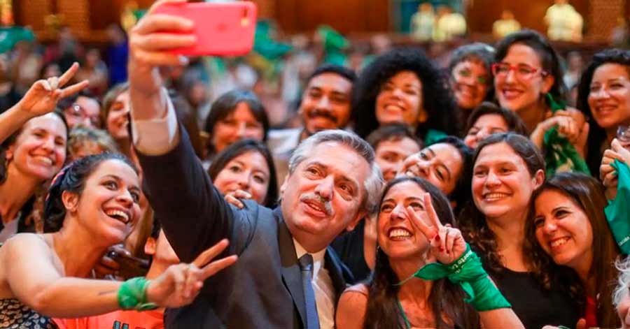 Alberto Fernández, tras la sanción de la ley: “Hoy somos una sociedad mejor”