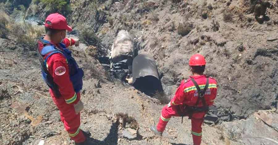 Dos argentinos que transportaban oxígeno medicinal mueren calcinados en la carretera Tarija - Potosí