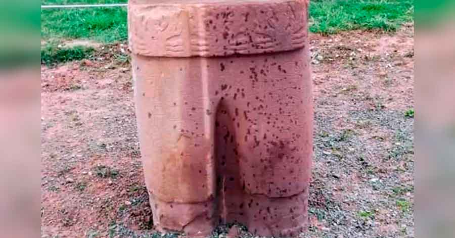 Turistas bolivianos dañaron piezas arqueológicas de Tiwanaku con líquido aceitoso