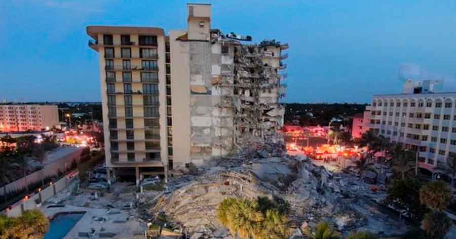 El derrumbe de un edificio en Miami deja al menos un muerto y 99 desaparecidos