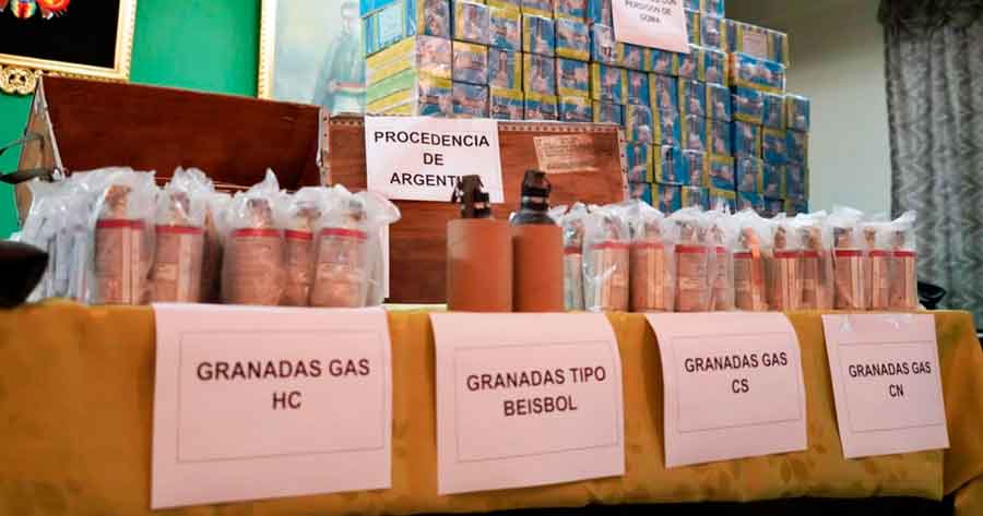 Gobierno apunta a 30 años de cárcel para personal militar y policial implicado en caso del material antidisturbios argentino