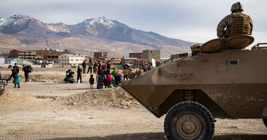 Chile extiende militarización en zona norte por flujo irregular de migrantes