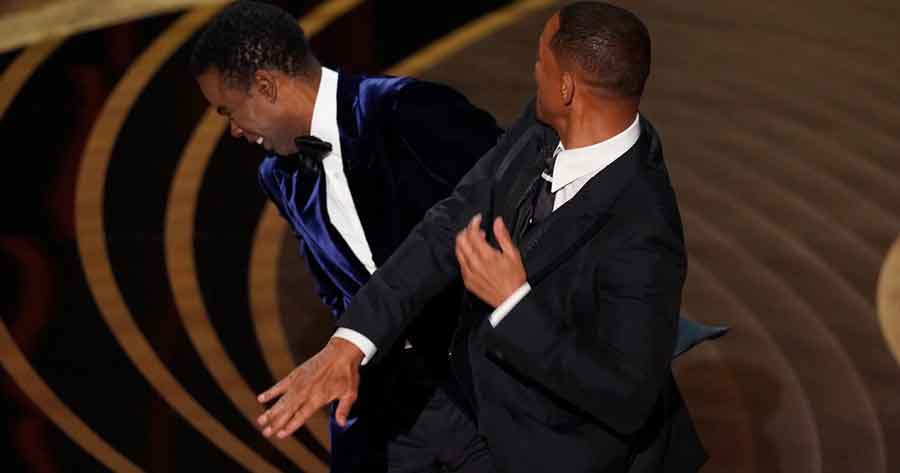 Escándalo sin precedentes en los Oscar: Will Smith le dio un golpe a Chris Rock por burlarse de la alopecia de su esposa