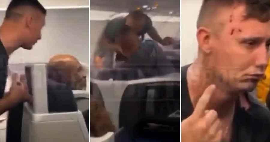 El video de la agresión de Mike Tyson a un pasajero en un avión