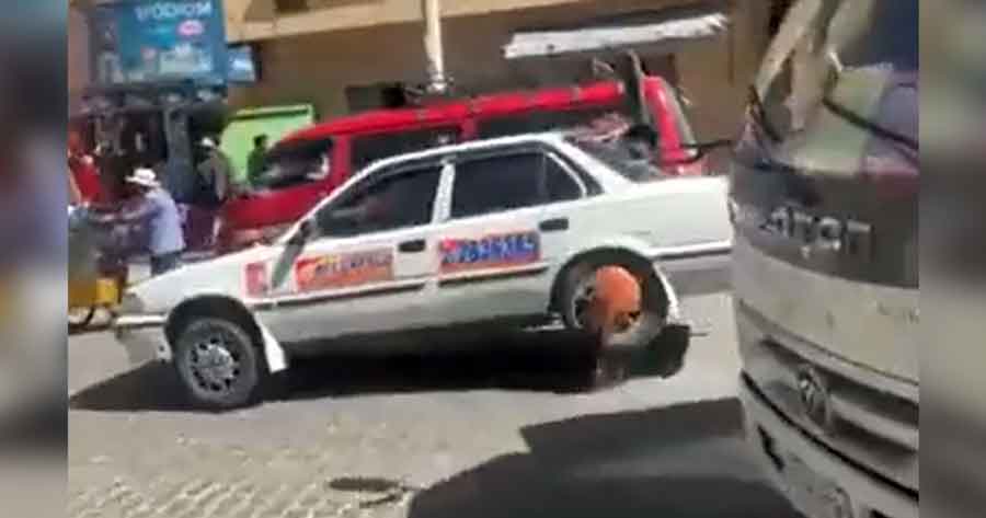 Sancionan al chofer ebrio que quiso manejar su coche engrampado; no podrá manejar un año