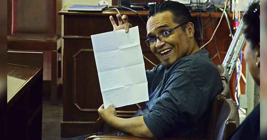 Jhasmani Torrico sale de la cárcel