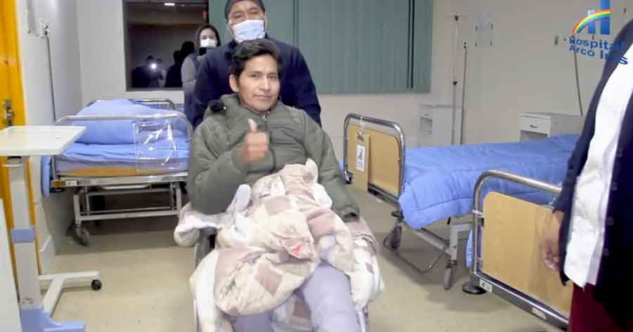 Plácido Cota ya fue dado de alta hospitalaria y la cuenta por su atención suma Bs290 mil