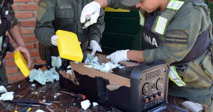 Argentina: Caen bolivianos implicados en tráfico de droga oculta en equipos de sonido