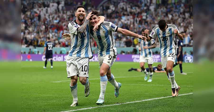 Argentina, primera finalista del Mundial tras golear a Croacia 