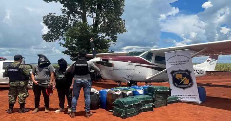 Cae boliviano en Paraguay en una avioneta con cocaína la cual usaba matrícula de nave incautada en Cotoca
