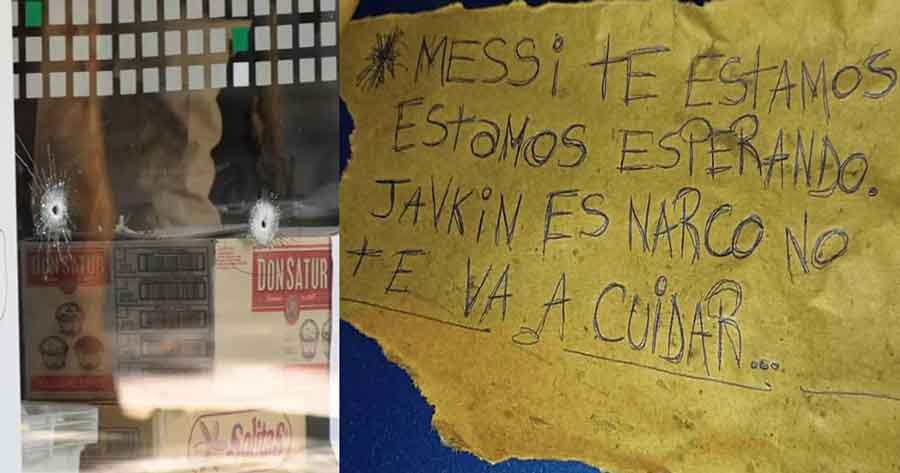 “Messi te estamos esperando“: balearon un supermercado de la familia de Antonela Roccuzzo en Rosario y dejaron un mensaje mafioso