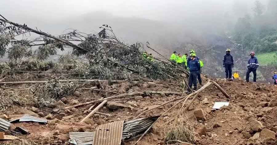 Tragedia en Ecuador: un deslizamiento de tierra dejó al menos 7 muertos y 46 desaparecidos